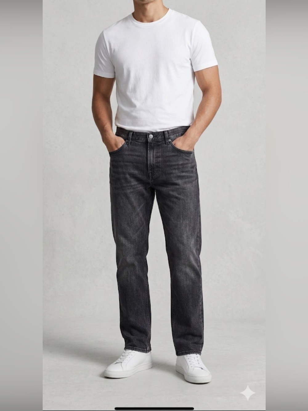 Men’s H&M Straight Relaxed Fit Jeans – Size 38/32